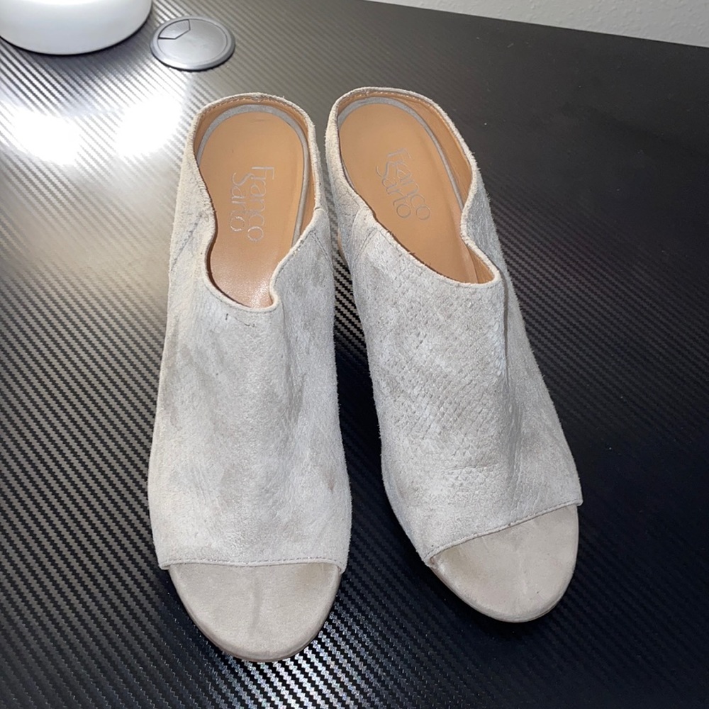 Suede Mules